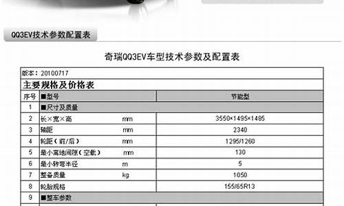 奇瑞电动汽车价格表纯电动_奇瑞电动汽车价