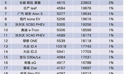 新能源汽车价格排行榜_新能源汽车价格排行榜2023